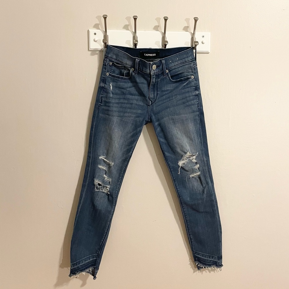 Express - Cropped Legging Jeans - Size 0
